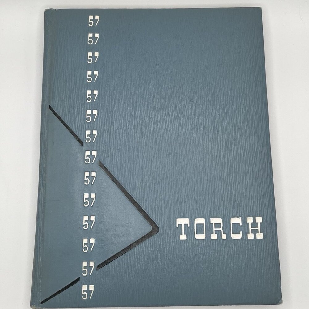 1957 Torch Fullerton Junior College Yearbook California CA Signed Vintage